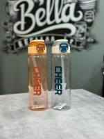 قمقمه ورزشی CHEER ظرفیت ۹۱۰ میلی‌لیتر | بطری آب نی‌دار درب ضامنی - تصویر 2