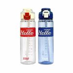 قمقمه ورزشی SPORT سری HELLO STAR ظرفیت ۹۰۰ میلی‌لیتر | بطری آب درب ضامنی