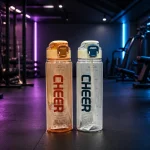 قمقمه ورزشی CHEER ظرفیت ۹۱۰ میلی‌لیتر | بطری آب نی‌دار درب ضامنی - تصویر 5