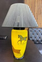 آباژور سرامیکی لوکس رومیزی مدل کلاسیک مناسب دکور اتاق خواب، پذیرایی و کنسول - تصویر 4