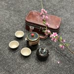 ست کامل چای‌خوری لوکس مسافرتی مدل امپریال با کیف چرمی اختصاصی – طرح سنتی و هنری - تصویر 3