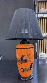 آباژور سرامیکی لوکس رومیزی مدل کلاسیک مناسب دکور اتاق خواب، پذیرایی و کنسول - تصویر 3