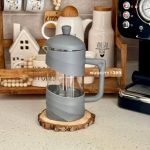 فرنچ پرس ۳۵۰ میلی‌لیتری دستی با بدنه شیشه‌ای و فریم مشکی - تصویر 5