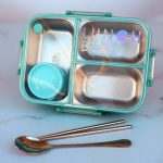ظرف غذای استیل ۳۰۴ دوطبقه مدل Bento Box با ظرفیت ۷۵۰ میلی‌لیتر - تصویر 2