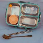 ظرف غذای استیل ۳۰۴ دوطبقه مدل Bento Box با ظرفیت ۷۵۰ میلی‌لیتر - تصویر 4