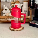 فرنچ پرس ۳۵۰ میلی‌لیتری دستی با بدنه شیشه‌ای و فریم مشکی - تصویر 4