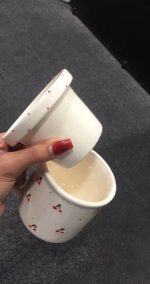 ماگ دمنوش درب‌دار طرح آلبالو | ماگ فانتزی برای چای و دمنوش - تصویر 3